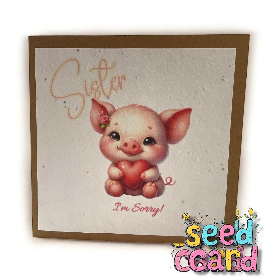 Plantable Seed Paper Sorry Card: Personalized Apology Gift