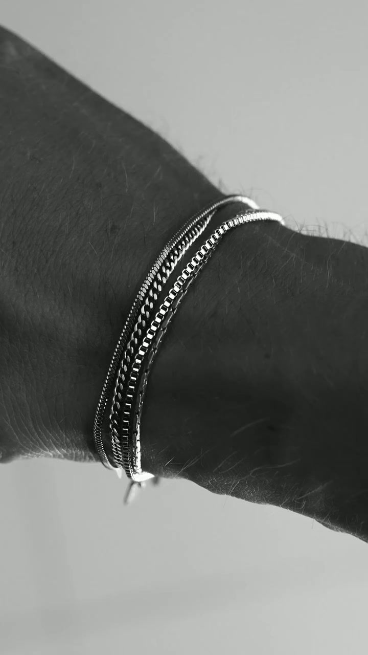 Miniatura: SQUARE CHAIN BRACELET