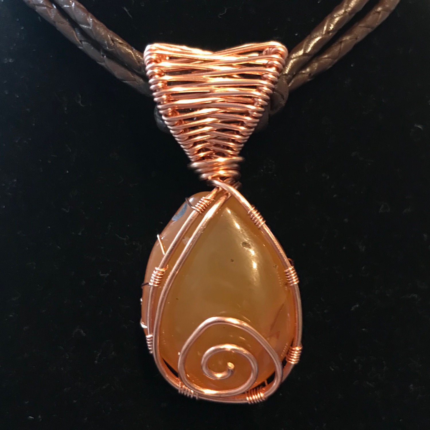 Wrapped Carnelian Necklace, Courtesy of One Thirty One