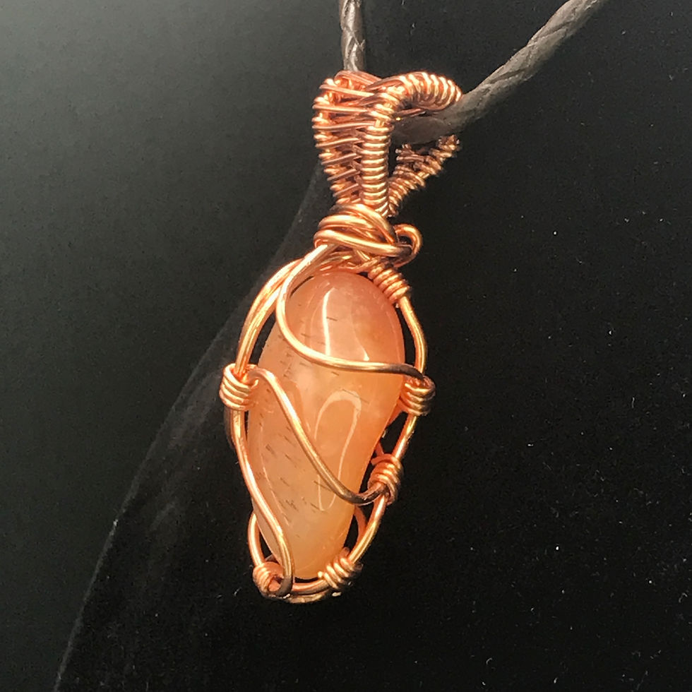 Thumbnail: Wrapped Carnelian Necklace, Courtesy of One Thirty One