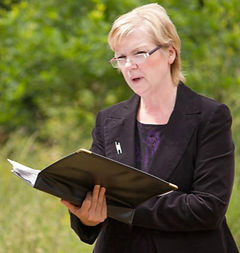 a woman serving as a celebrant