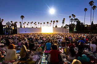 movie night at Hollywood Forever Cemetery