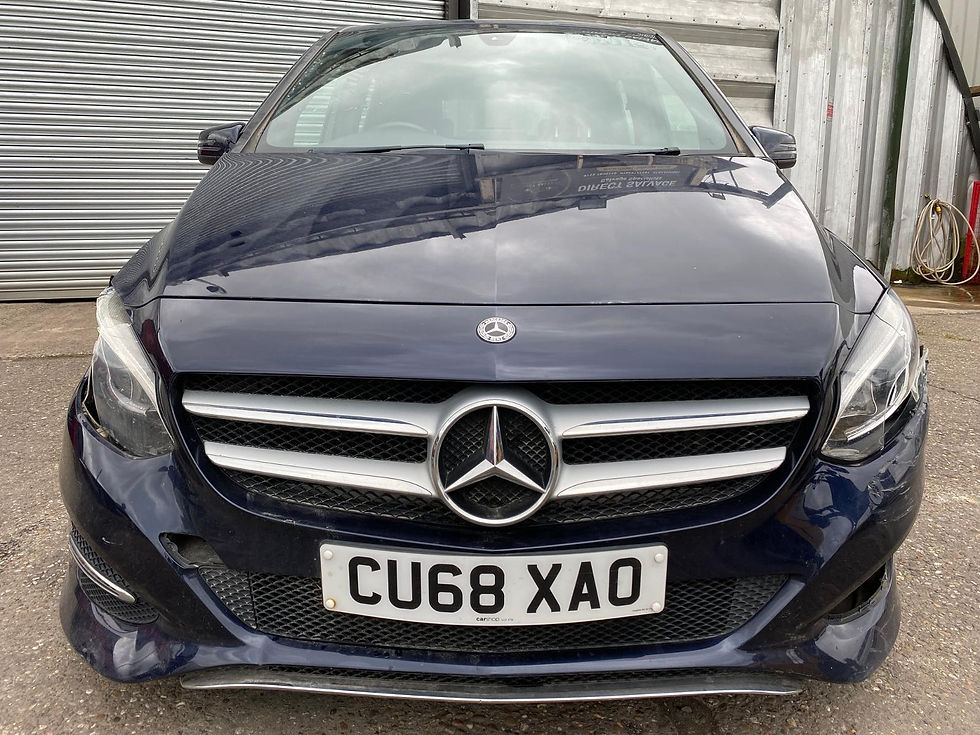 Thumbnail: 2019 68 REG MERCEDES B-CLASS B180 1.6 AUTO EXCLUSIVE DAMAGED REPAIRABLE SALVAGE