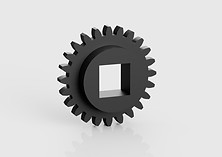 Square Hole Spur Gear