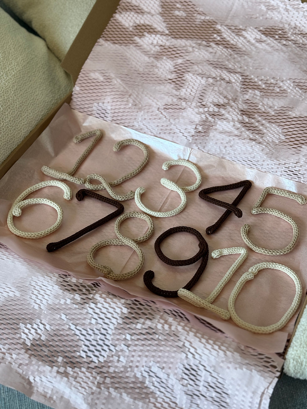 Miniatura: Pletená čísla pro měsíční focení