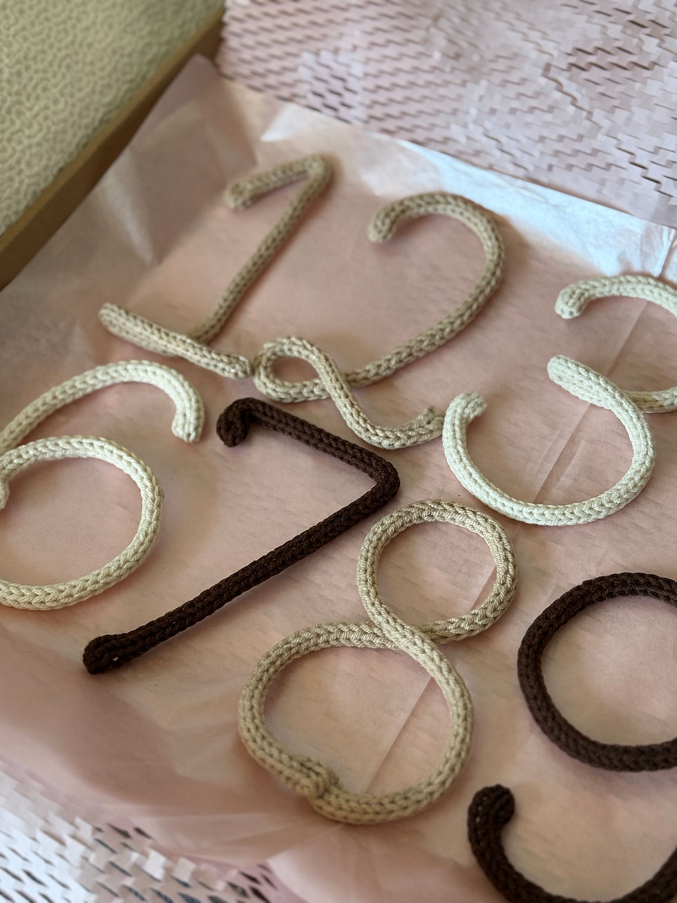 Miniatura: Pletená čísla pro měsíční focení