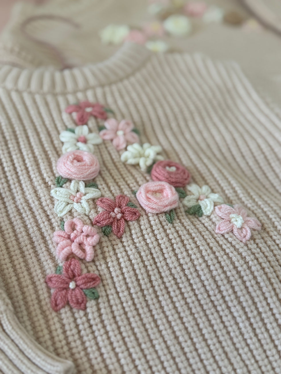 Miniatura: Svetr s výšivkou písmenka