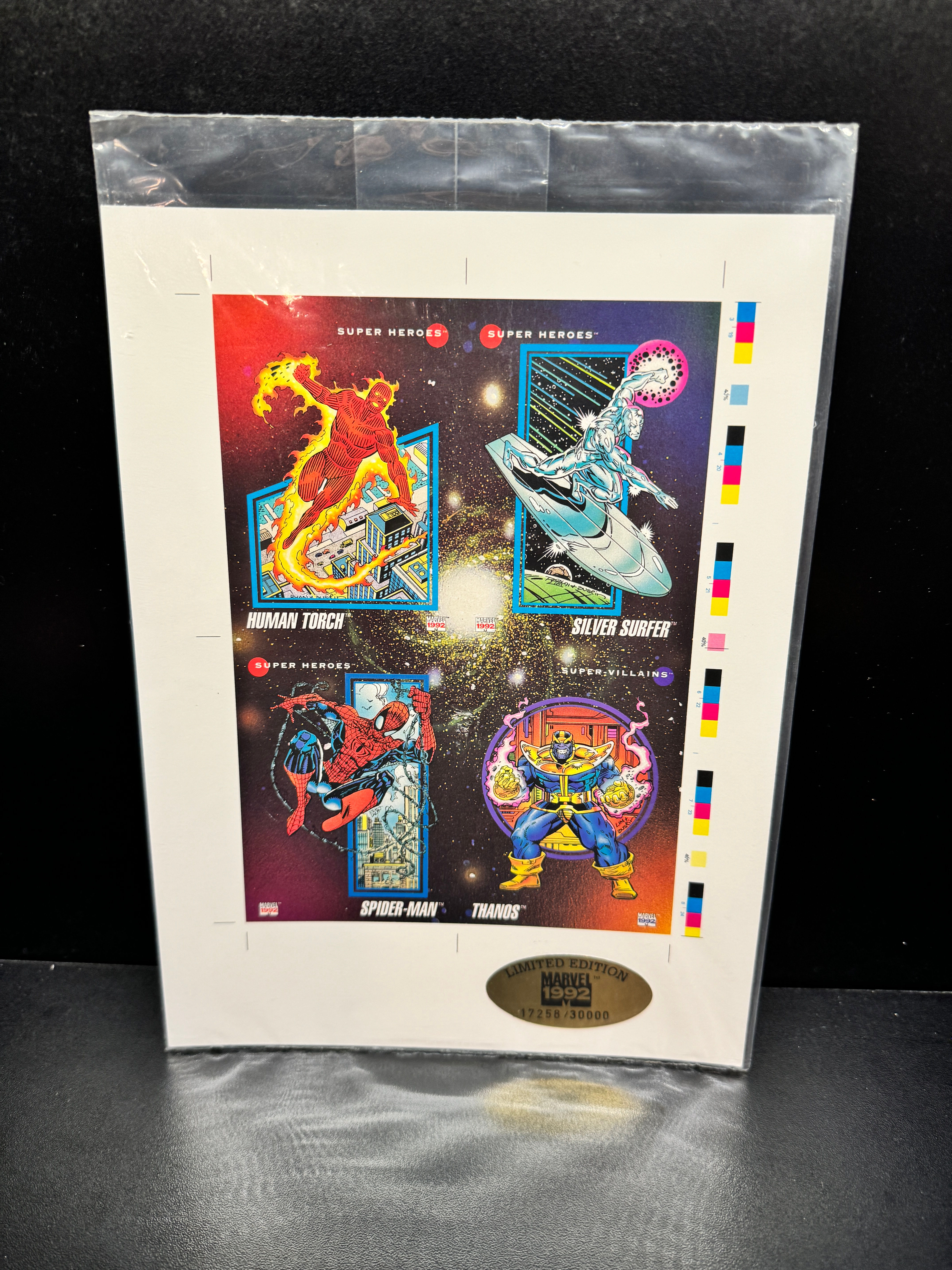 1992 Marvel Universe Series III Uncut 4-Card Promo Sheet Factory Sealed