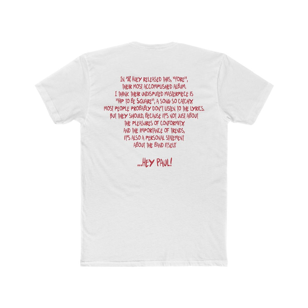 Thumbnail: Hip To Be Square- homage to American Psycho & Huey Lewis