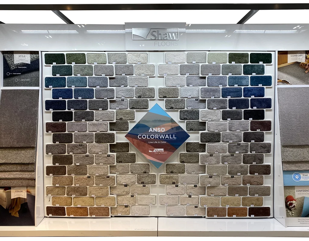 The ANSO Colorwall is sold exclusively by Shaw Floors' premiere retail partners, known as the Shaw Flooring Network (SFN). SFN retailers are located nationwide and provide exceptional service and expertise to help you find the perfect Colorwall style for your space. Get started by finding an SFN retailer in your area for the latest flooring trends