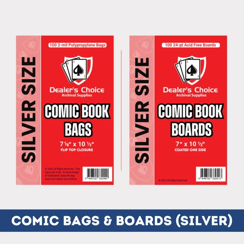 116 Comic Care Silver Age Size Backer Boards 100ct