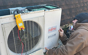 All-Zone HVAC technician performing indoor air quality at a residential property in South Jersey