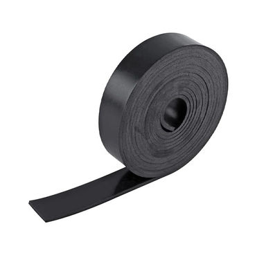 Rubber sleeper roll placed beneath rooftop cable tray for membrane protection