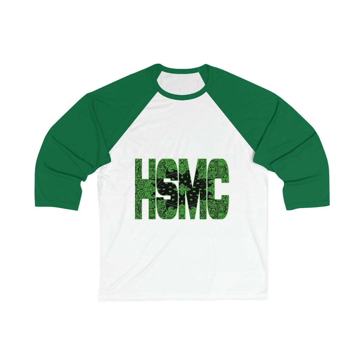 Unisex 3\4 Sleeve Baseball Tee