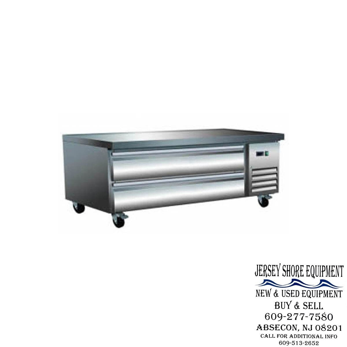 Serv-Ware CB60-HC 62" 2 Drawers Refrigerated Chef Base