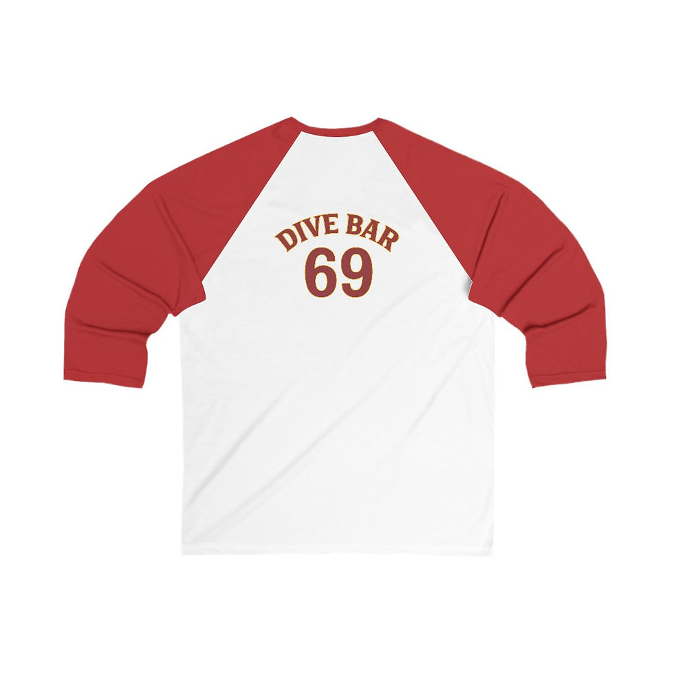 Thumbnail: Dive Bar Degenerates Unisex 3\4 Sleeve Baseball Tee