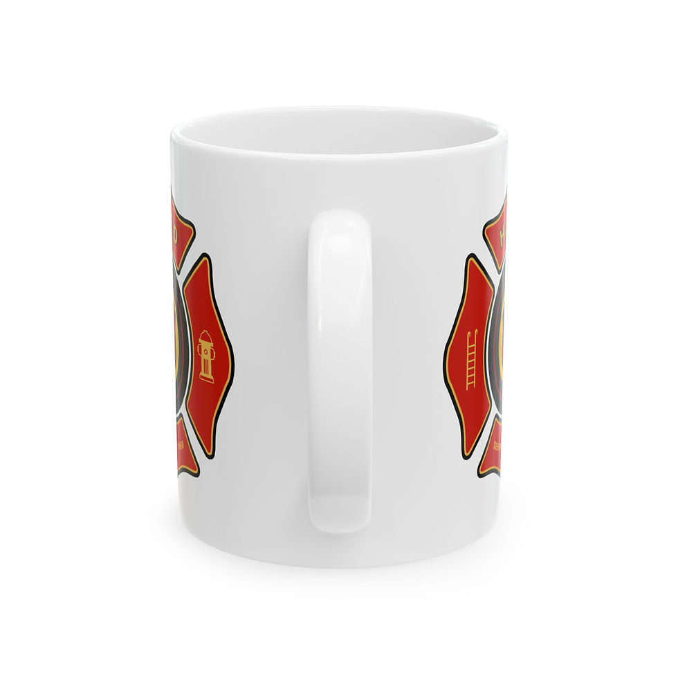 Thumbnail: Hot Wheels Fire Department Ceramic Mug - H.W.F.D. Serving Since 1968 