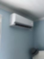 All-Zone HVAC technician performing ductless mini-split installation at a residential property in South Jersey