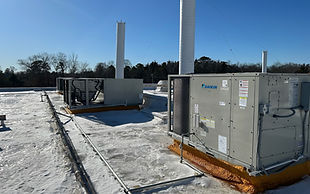 All-Zone HVAC technician performing commercial hvac service at a residential property in South Jersey