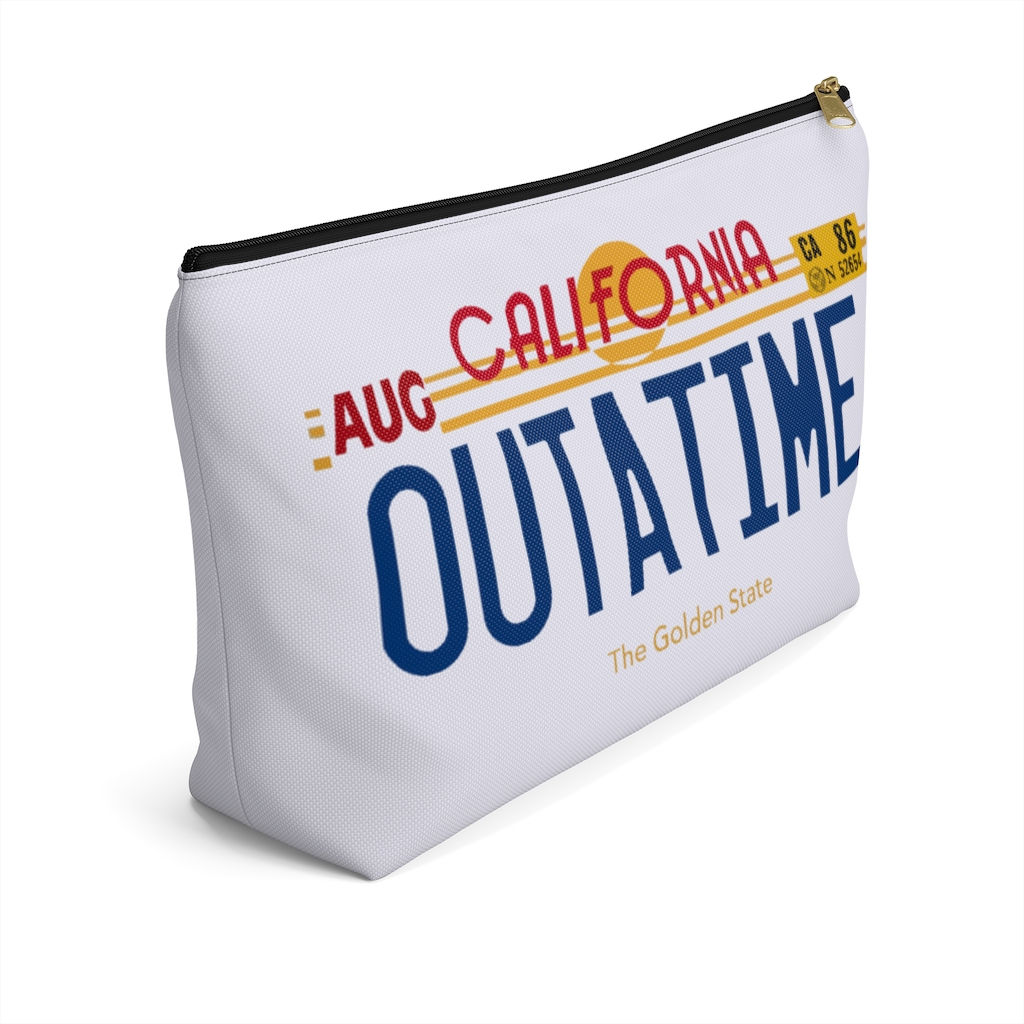 Outatime License Plate Accessory Pouch w T-bottom
