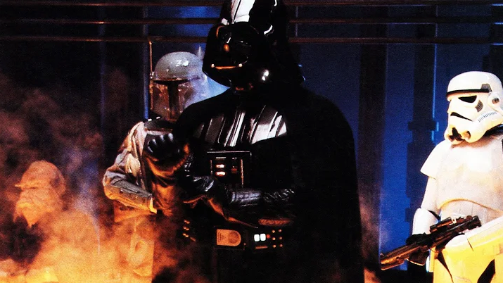 Darth Vader, Stormtrooper and Boba Fett In Empire Strikes Back-1980