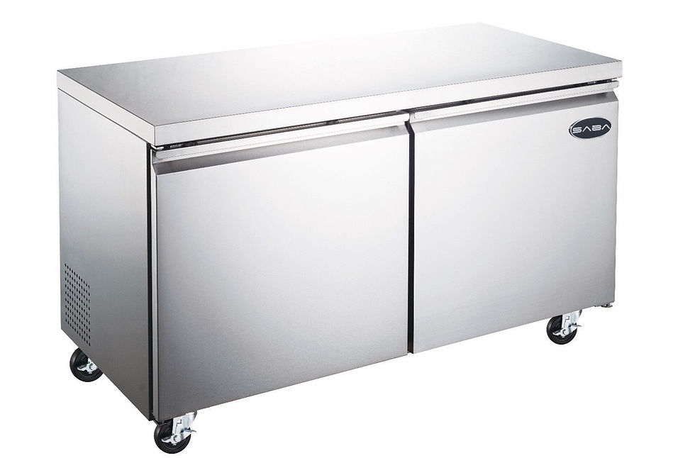 Thumbnail: SABA 48"  SUC-48R 2 Door Commercial Under-counter Refrigerator, SS Food Storage