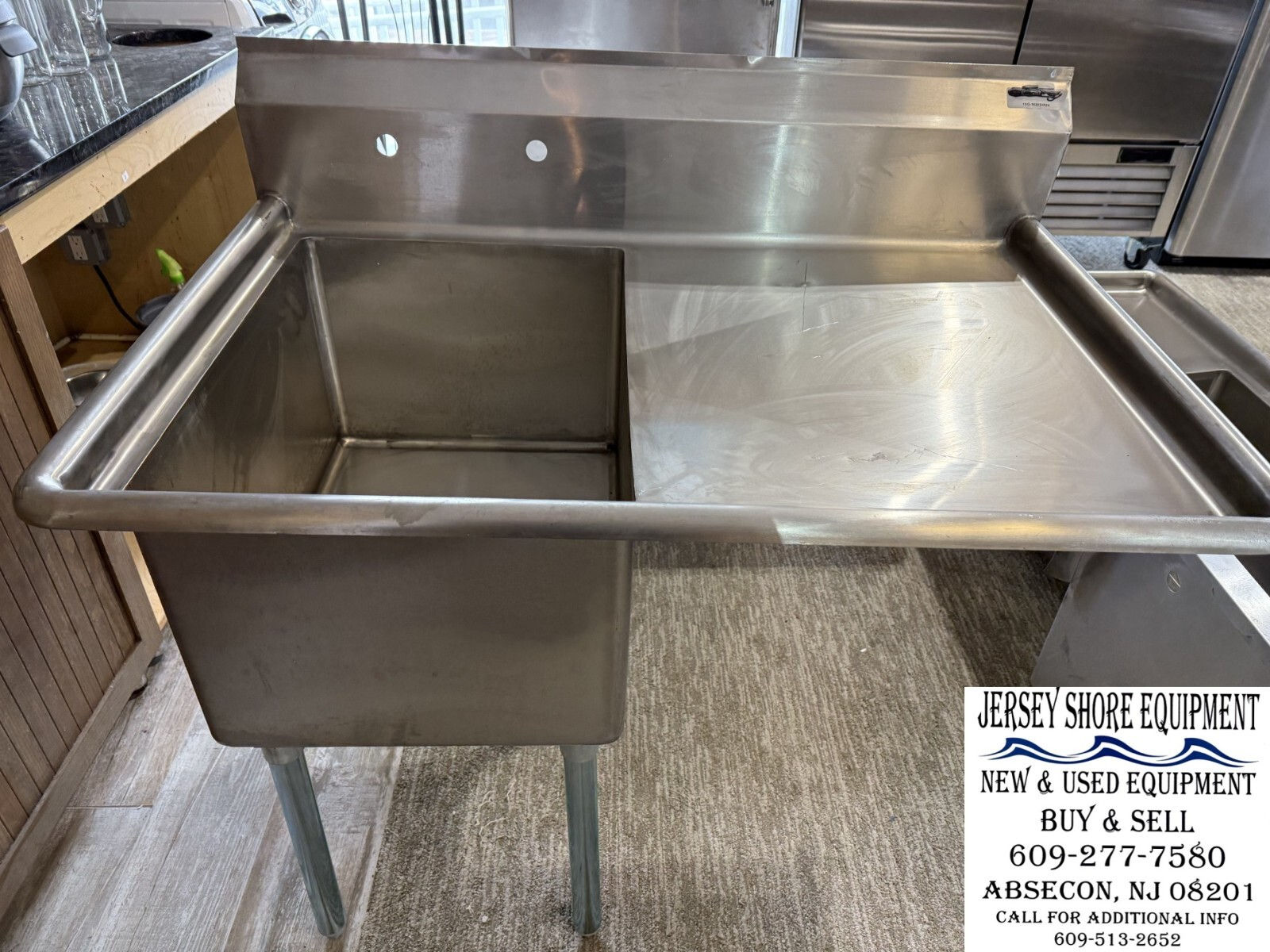 1SG-182414R24 Economy Sink, one-compartment, 44-1/2in R / Drain Board