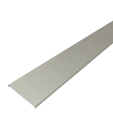 Aluminum straight ladder cable tray covers for rooftop and outdoor telecom installations