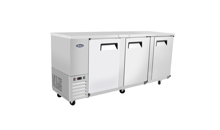Thumbnail: New - MBB90GR –Atosa 3 Door Back Bar Coolers Commercial Kitchen SS Inside & Out