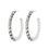 Thumbnail: Diamonds and Pearls Hoops