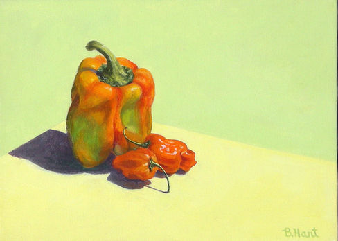 Pepper Pal - Oil by Brenda Hart.