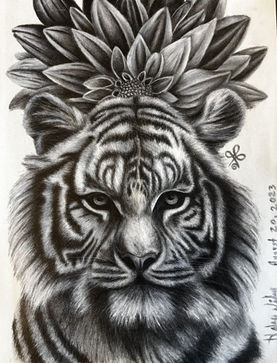 Beautiful Strength - Charcoal on paper by Haley Nielsen.