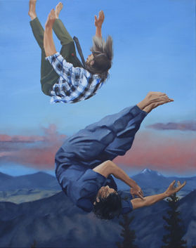 Catch Me - Oil by Elizabeth Suriani.