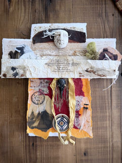Fragment Keepers 4 - Assemblage Art by Terie Christmas.
