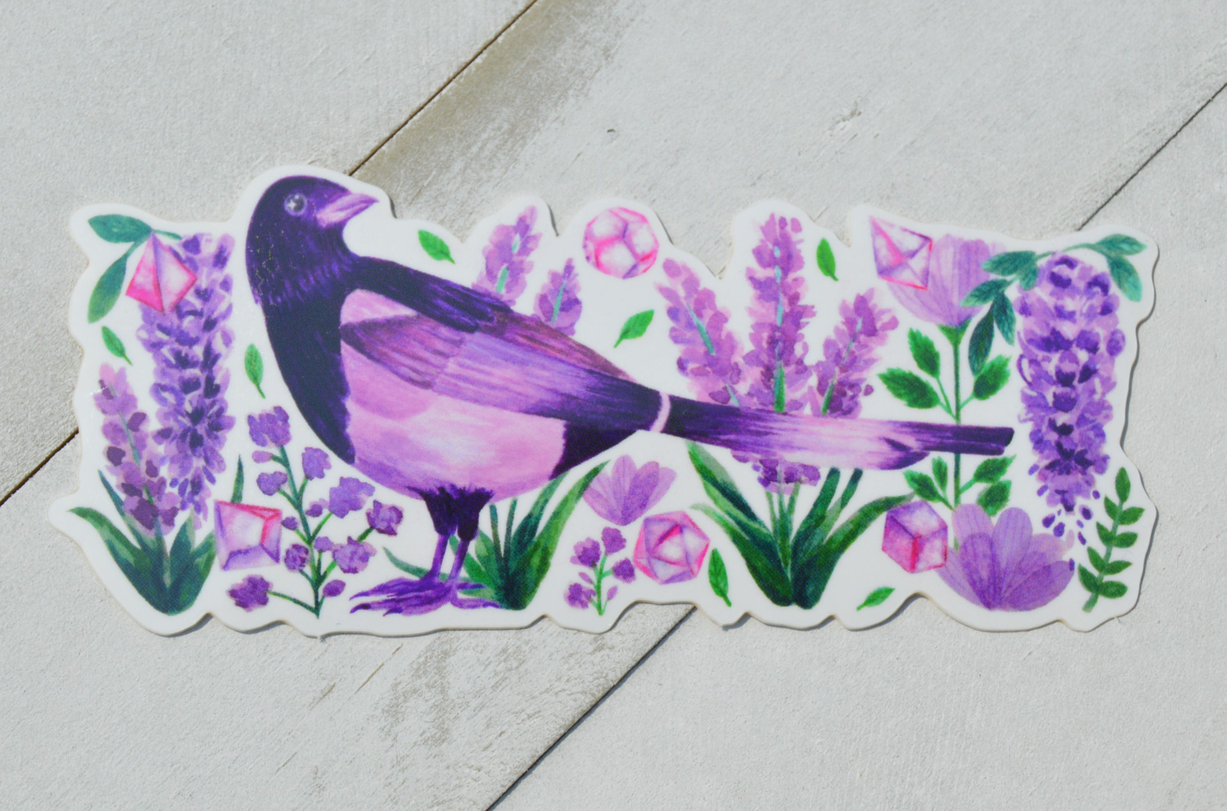 Floral Magpie Stickers