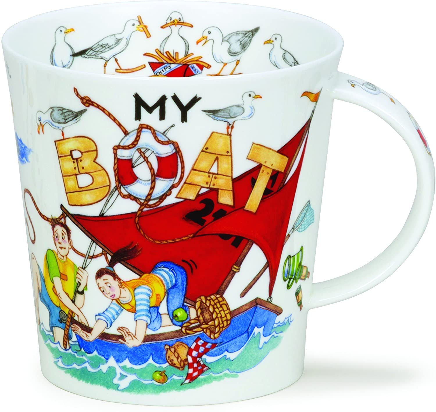 Dunoon Fine English Bone China Mug - My Boat