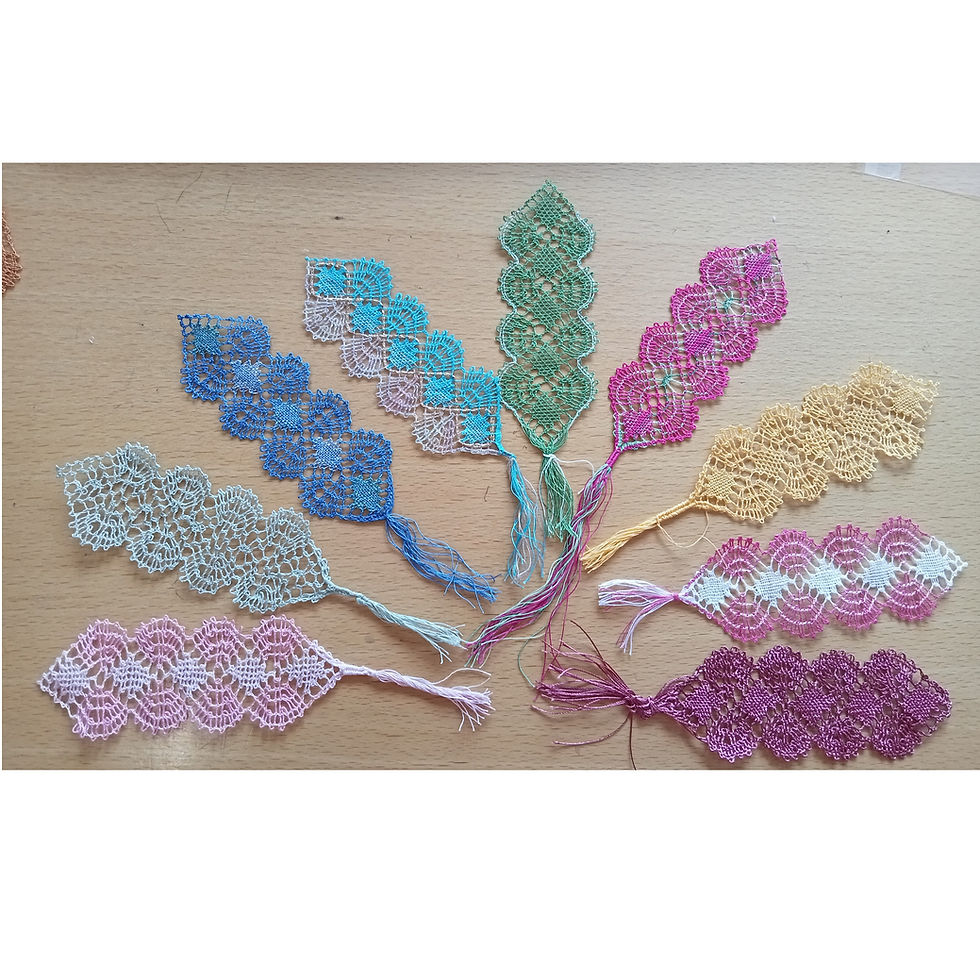 Thumbnail: Handmade Lace Guild Bookmark