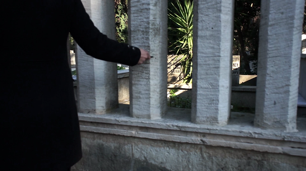 Hacer Kiroglu, artwork, contemporary art, video art, cemetery, uskudar, istanbul, pilot gallery