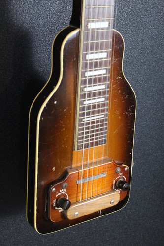 60s LUNAホバークラフト Ｔ.Ｐ.Ｓ. 日本製 美品 レア Early 1950's Sherwood Deluxe Branded Lap Steel | killervintagedallas