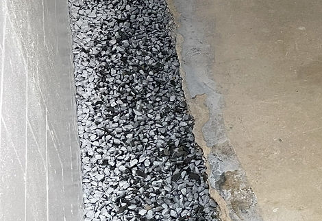 Finished French drain installation