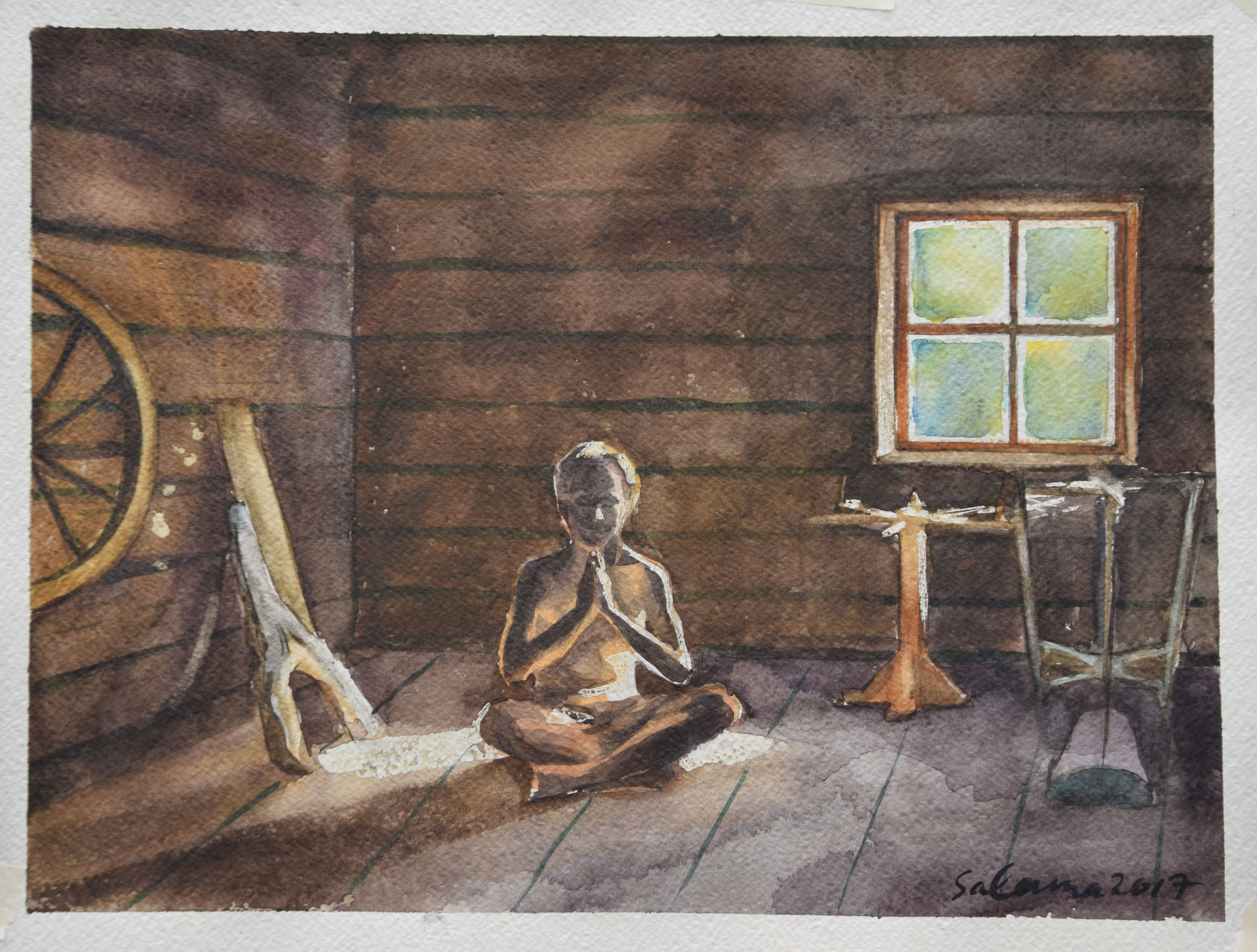 "Boy at the attic"
