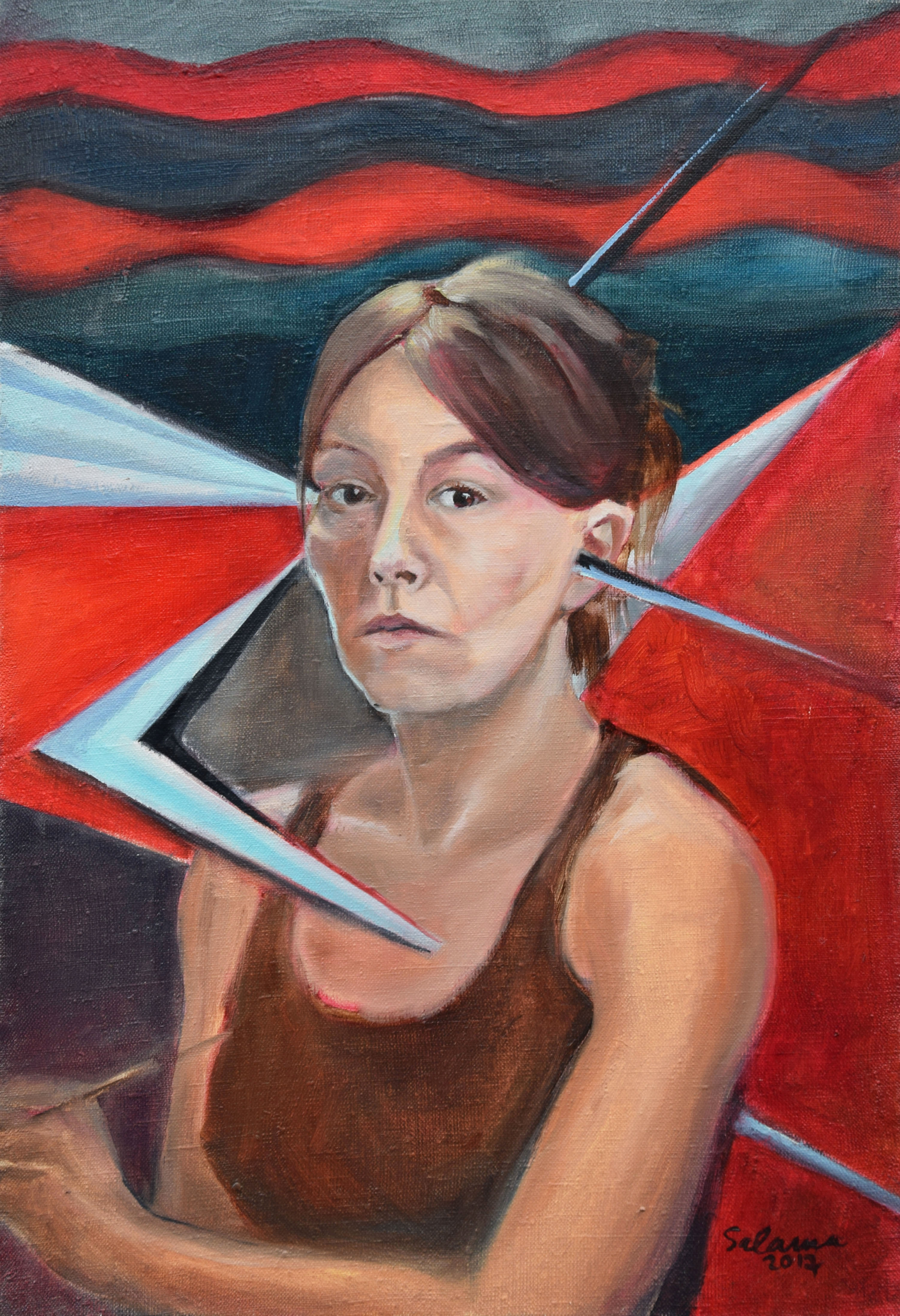 "Self portrait in existential crisis