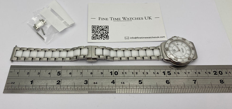 Thumbnail: *Papers 2016* Tag Heuer Formula 1 Ladies Ceramic Diamond Watch White 32mm