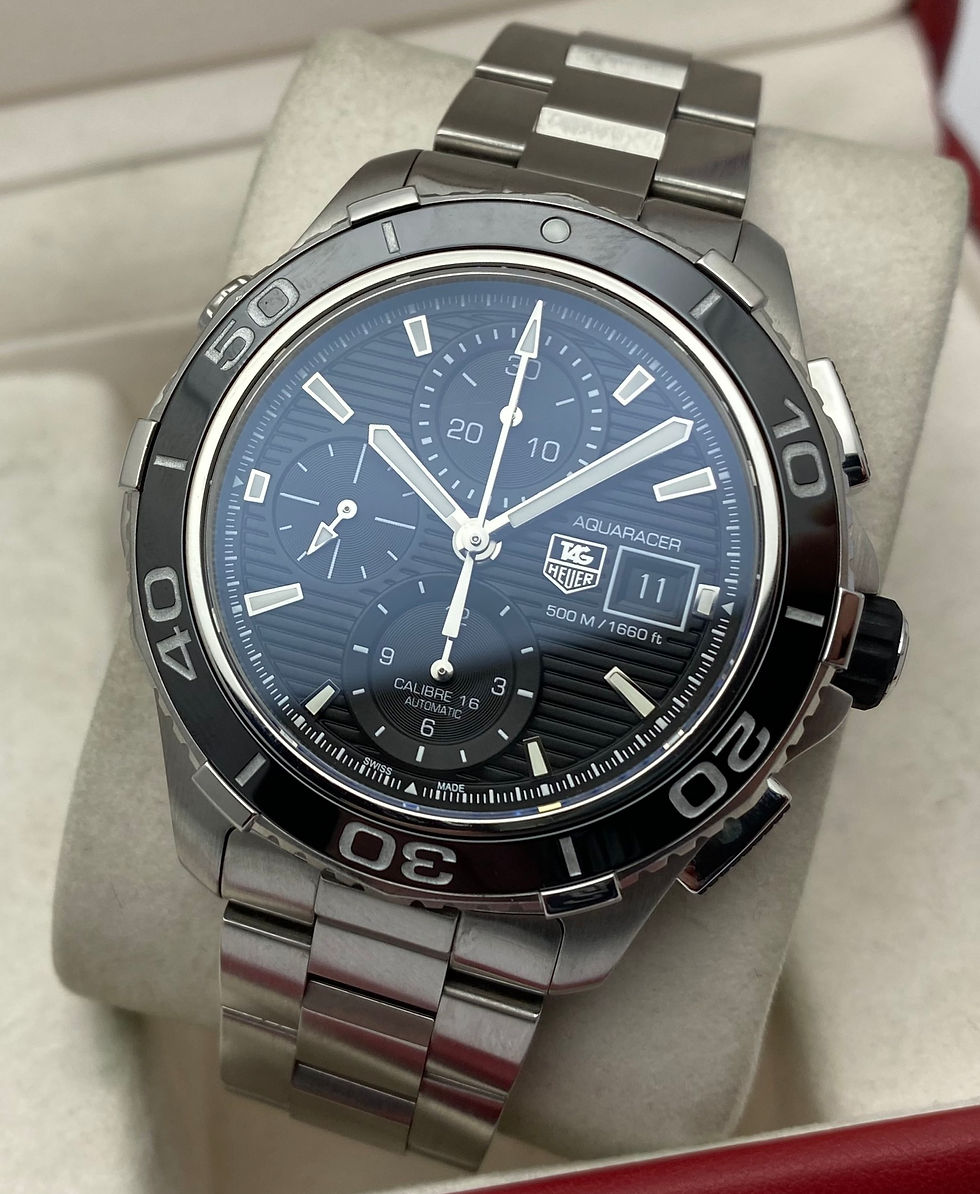 Thumbnail: *Serviced/Warranty* Tag Heuer Aquaracer Calibre 16 Chronograph CAK2110 43mm