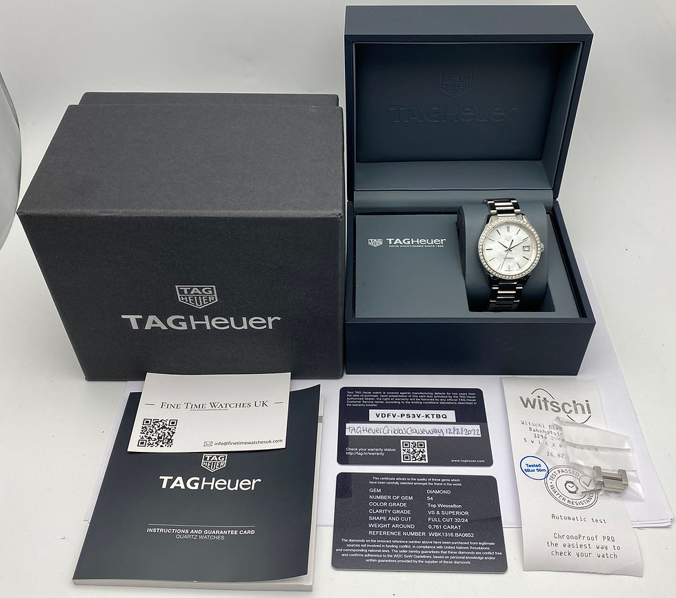 Thumbnail: *Box/Papers/RRP £5300* Tag Heuer Carrera Ladies Diamond Watch MOP 36mm WBK1316