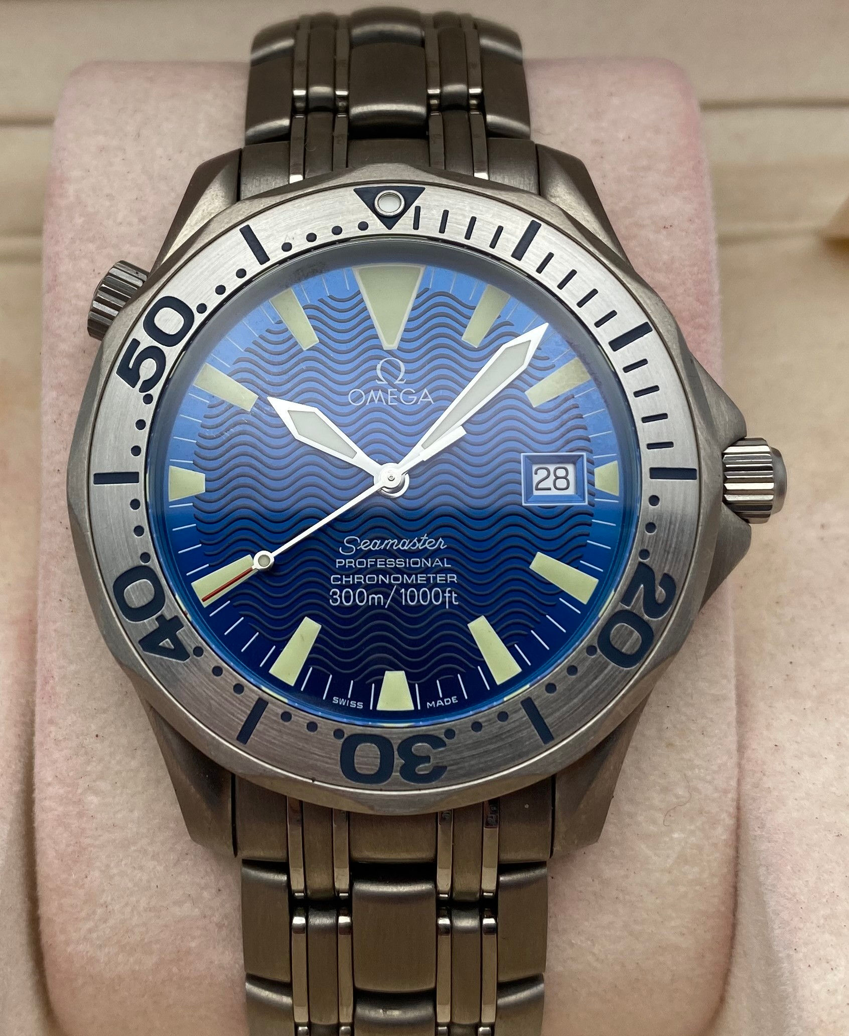 Omega Seamaster Titanium Blue Dial Automatic 41mm 2231.80.00