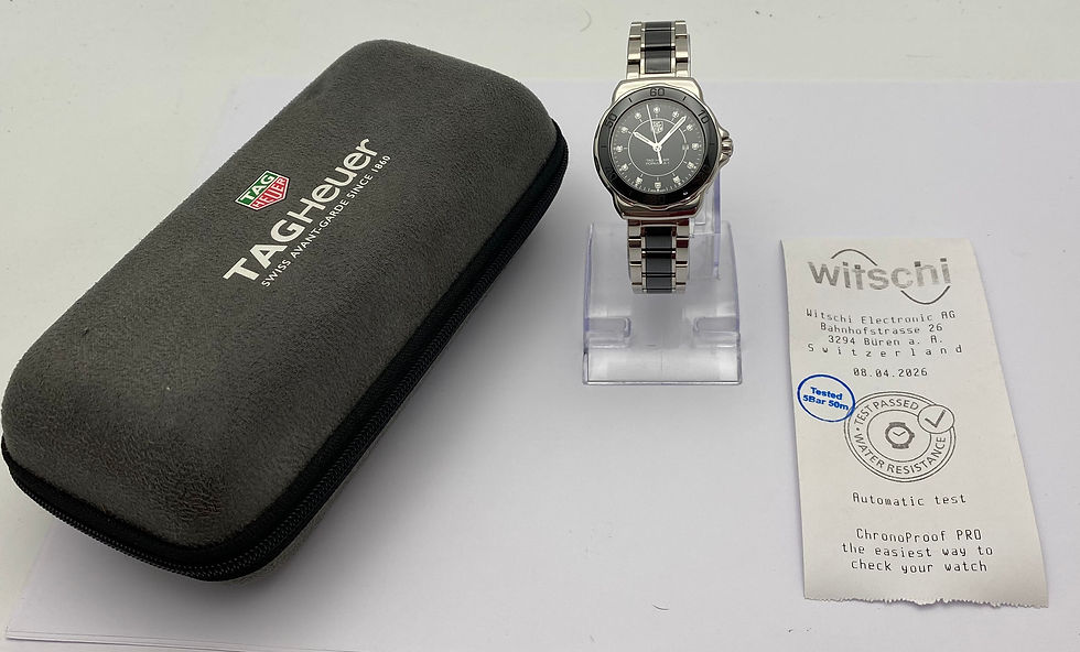 Thumbnail: Tag Heuer Formula 1 Ladies Ceramic Diamond Watch Black 32mm