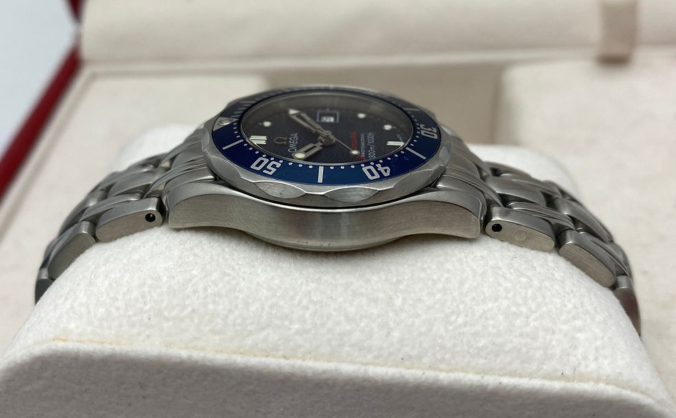 Thumbnail: Omega Seamaster Ladies Quartz Watch Blue 28mm 2224.80.00