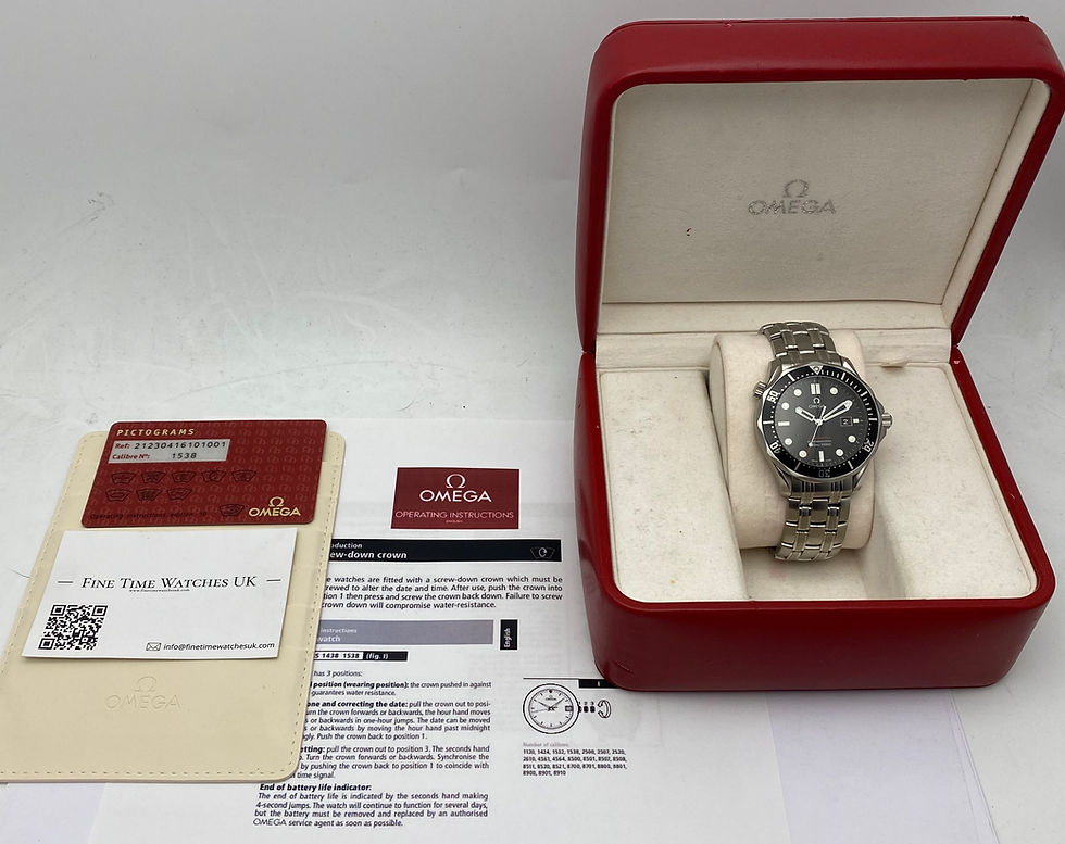 Thumbnail: Omega Seamaster Gents Quartz Watch Black Dial 41mm 212.30.41.61.01.001