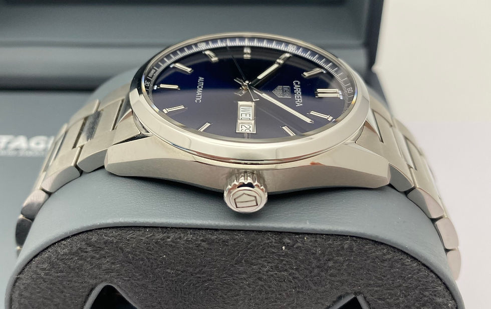 Thumbnail: Tag Heuer Carrera Calibre 5 Day Date Blue 41mm WBN2012